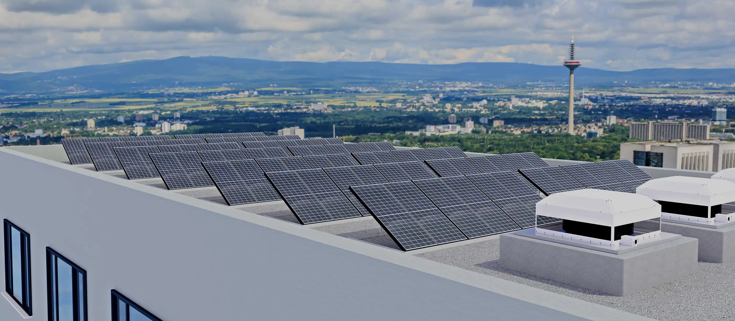 Photovoltaikanlage auf einem Dach, nachhaltige Energieversorgung für Reutlingen und Stuttgart.