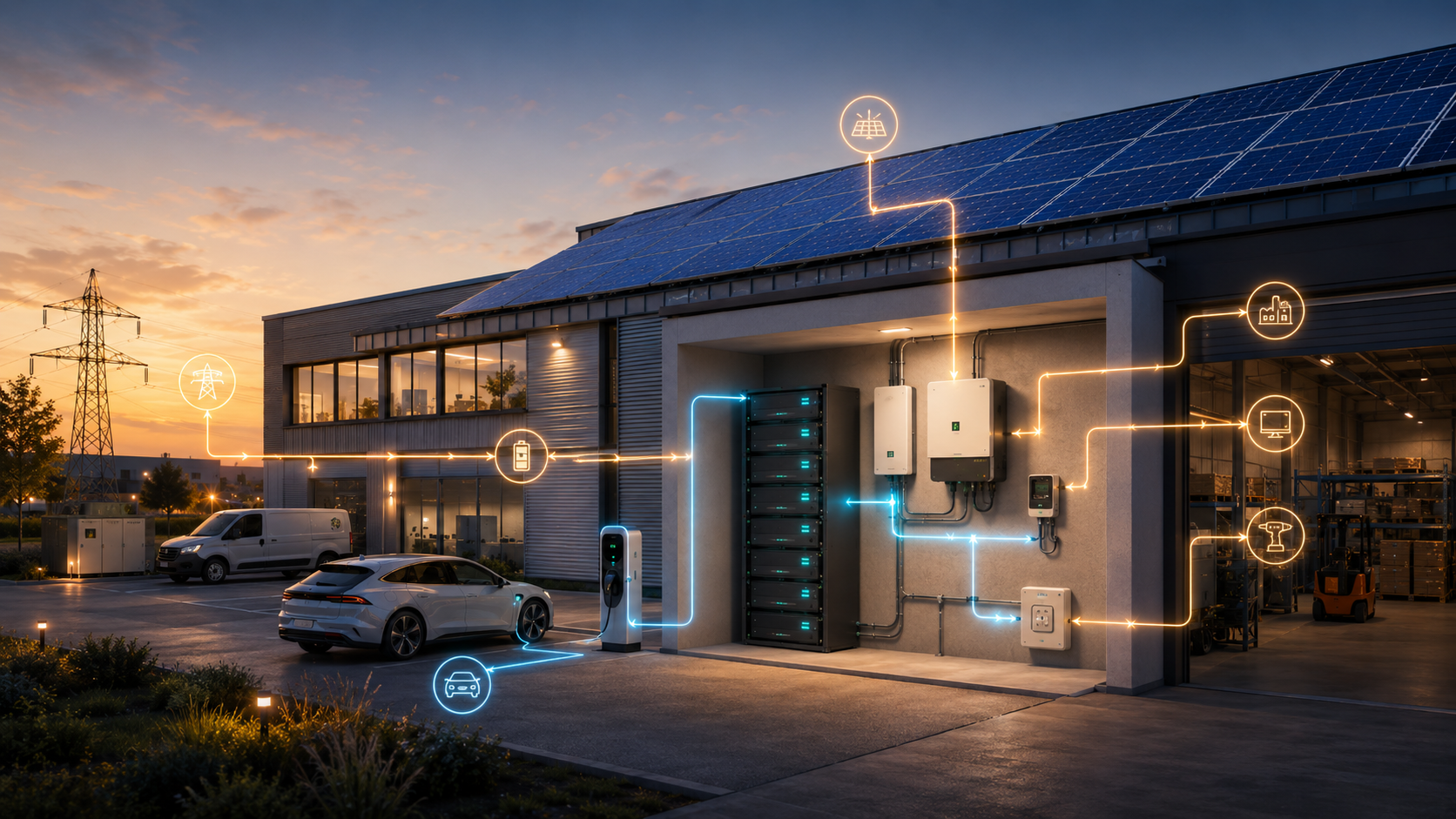 Case Study Tübingen: 20 kWp Gewerbe-PV mit AIKO 500 W, Fronius Verto Plus und 20 kWh BYD-Speicher